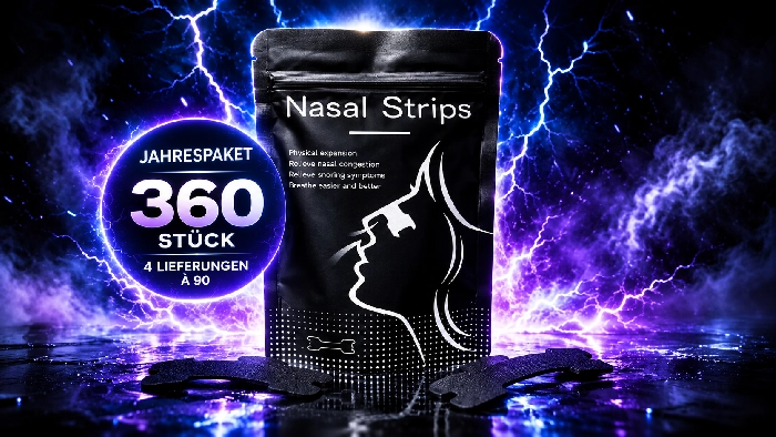 Nasenstreifen Jahrespaket – 360 Stück in 4 Lieferungen